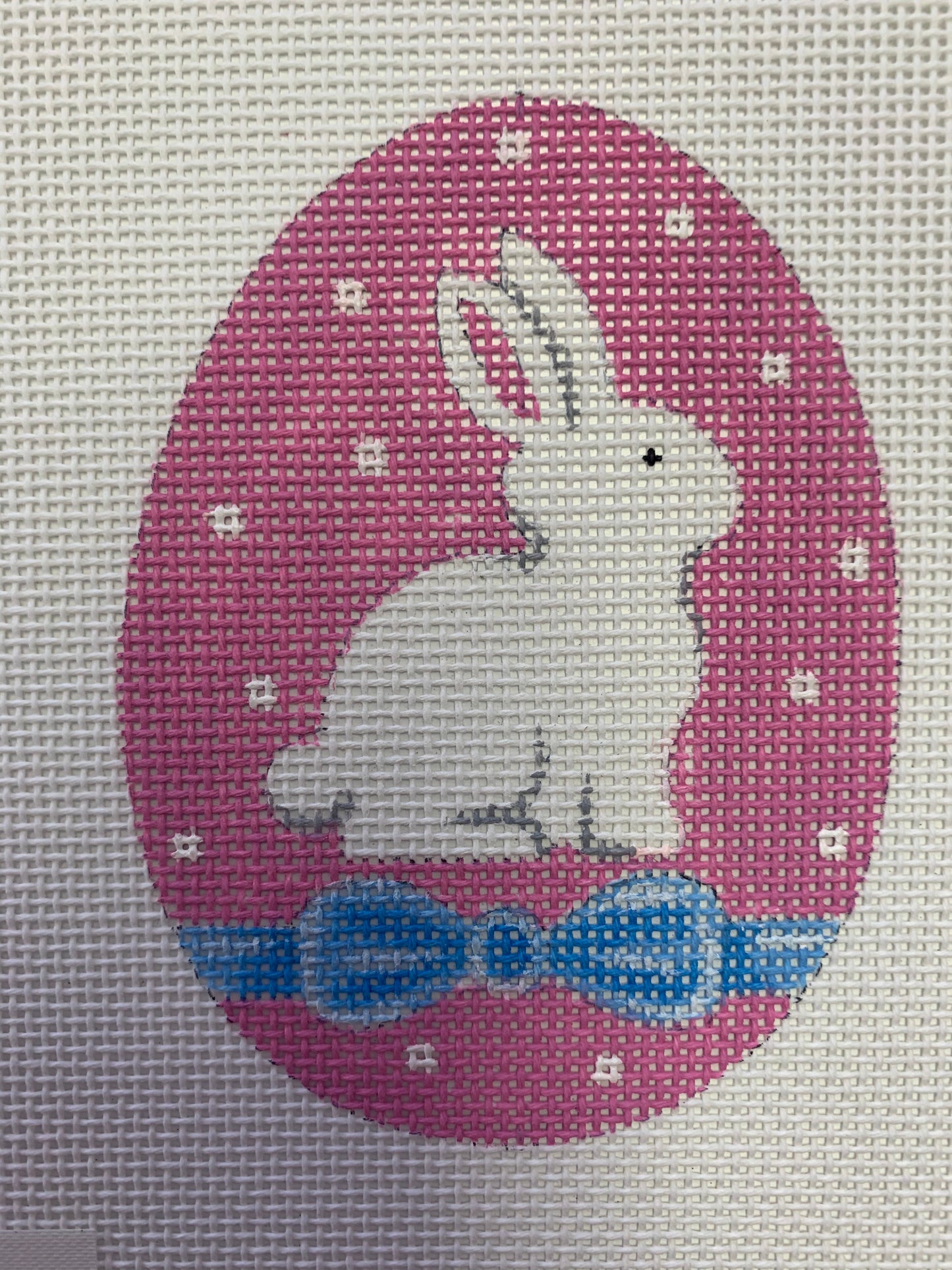 Sweet Bunny W/Ribbon Needlecraft Canvas