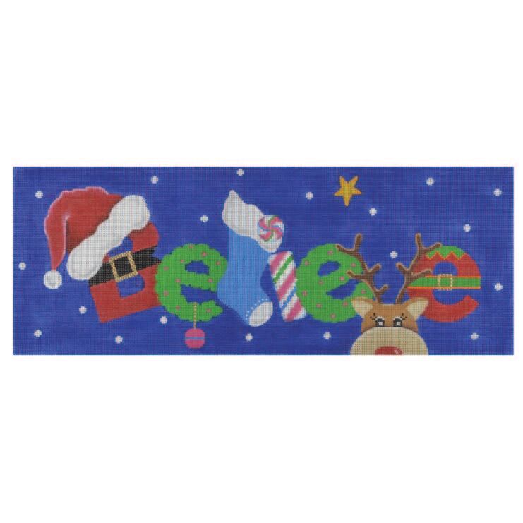 Whimsical Believe 13 Mesh Needlecraft Canvas