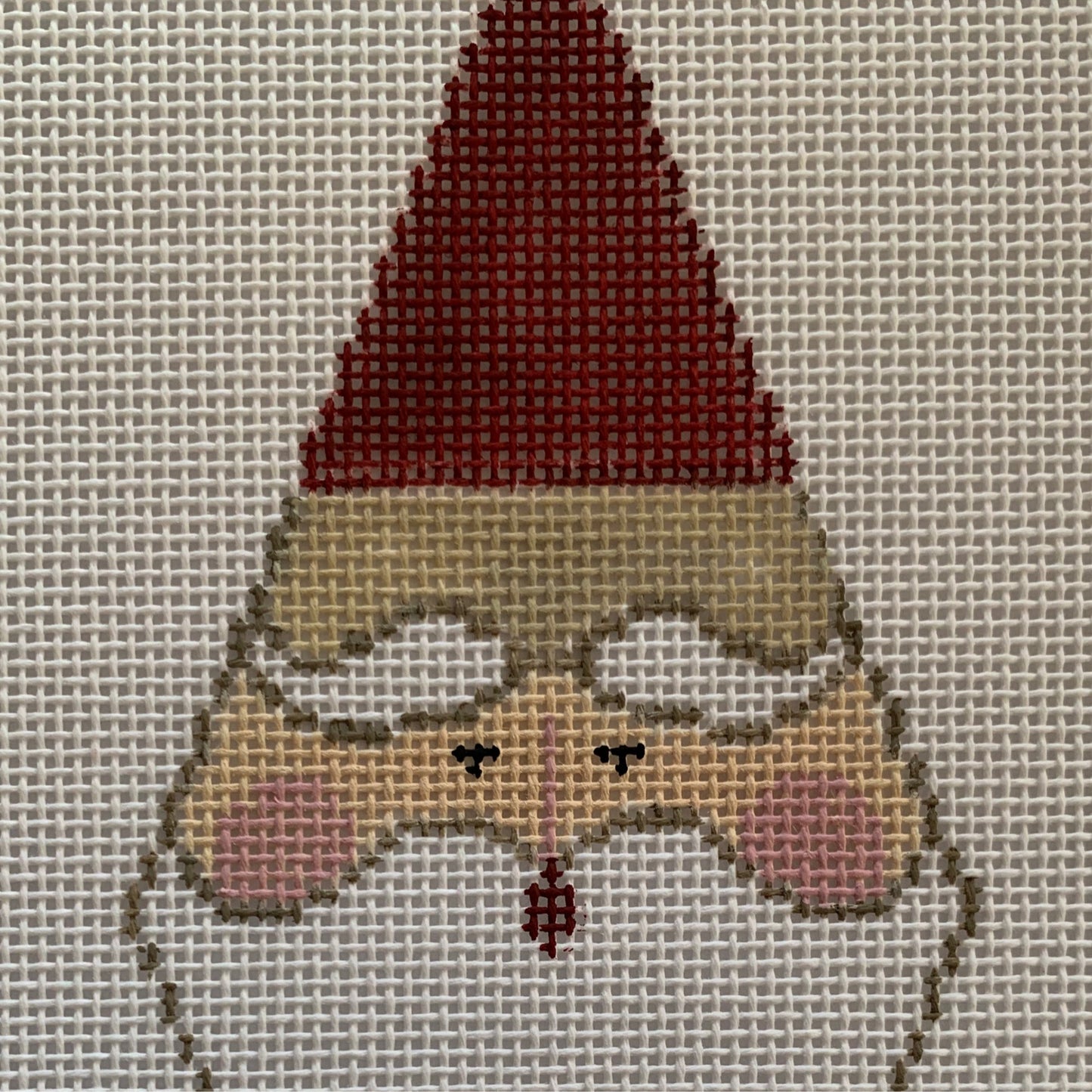 Santa Face Diamond Needlecraft Canvas