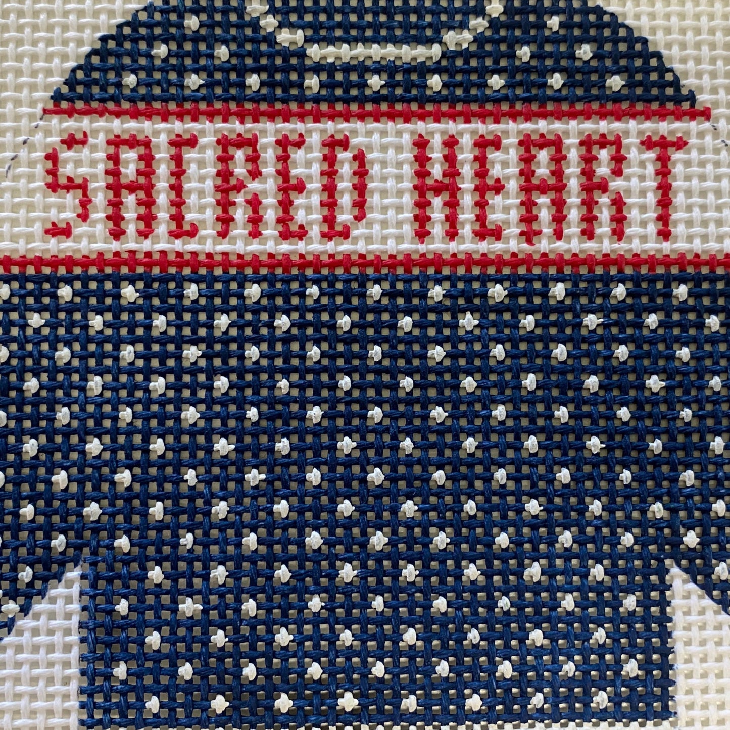Sacred Heart Pullover Sweater Needlecraft Canvas