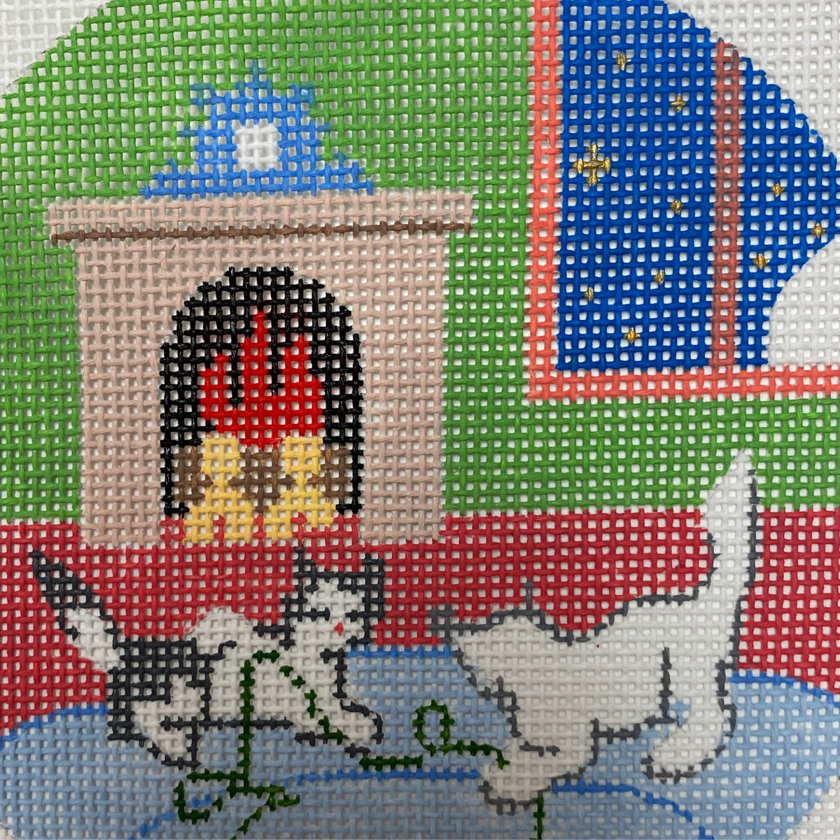 Kittens Ornament Needlecraft Canvas