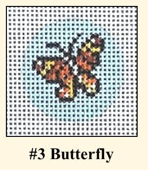 Key Fob Insert Butterfly