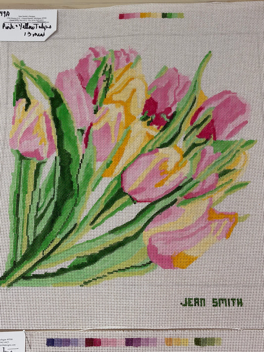 Pink & Yellow Tulips