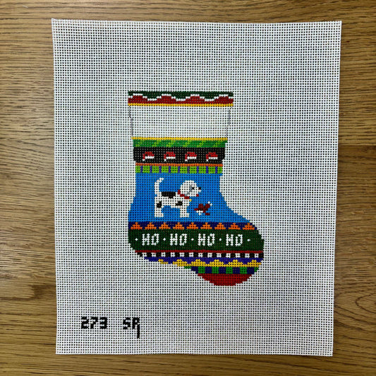 Bold Strip Puppy, Mini Stocking