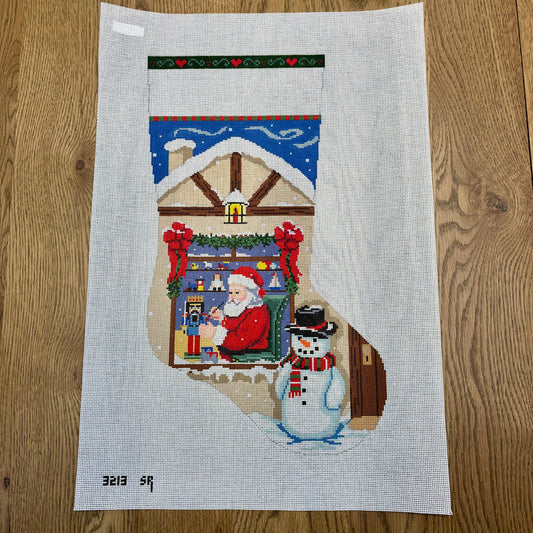 Santa Workshop Nutcracker Stocking