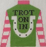 Jockey Silk Trot on In Pink & Green - Small