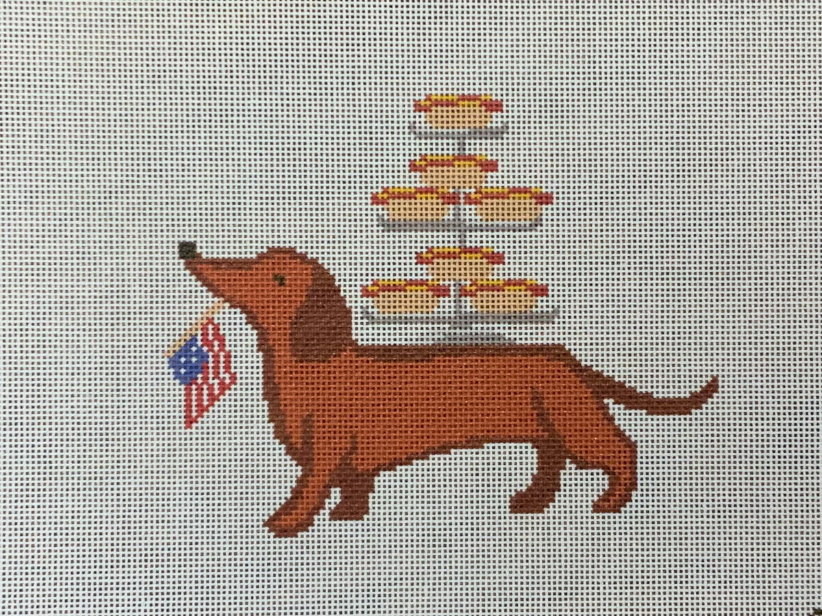 Glitzy Dog with Hotdogs