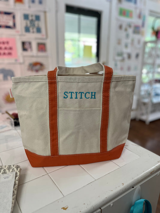 STITCH Orange Medium Tote
