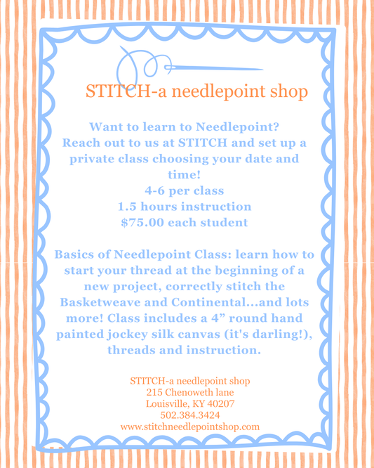 Basics of Needlepoint Private Class