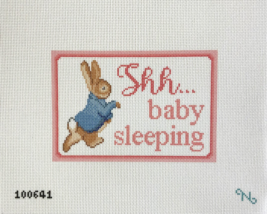 Shh…baby sleeping Peter Rabbit Pink
