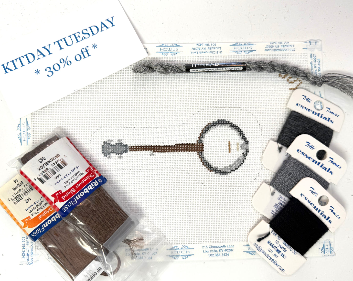 KITDAY TUESDAY 30% off  Banjo Ornament - Only 1 Available $96.25 - 30% = $67.38