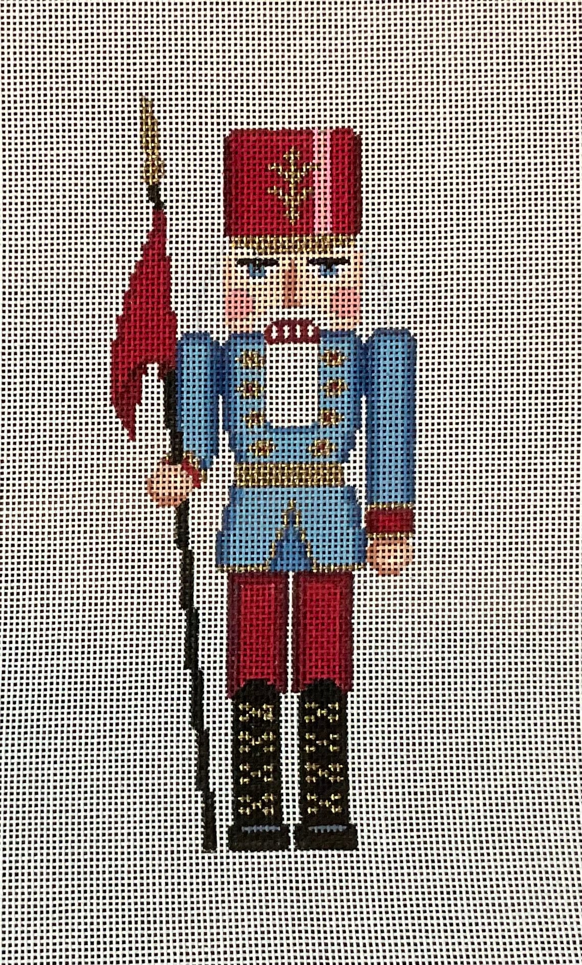 Nutcracker Sentry with Flag