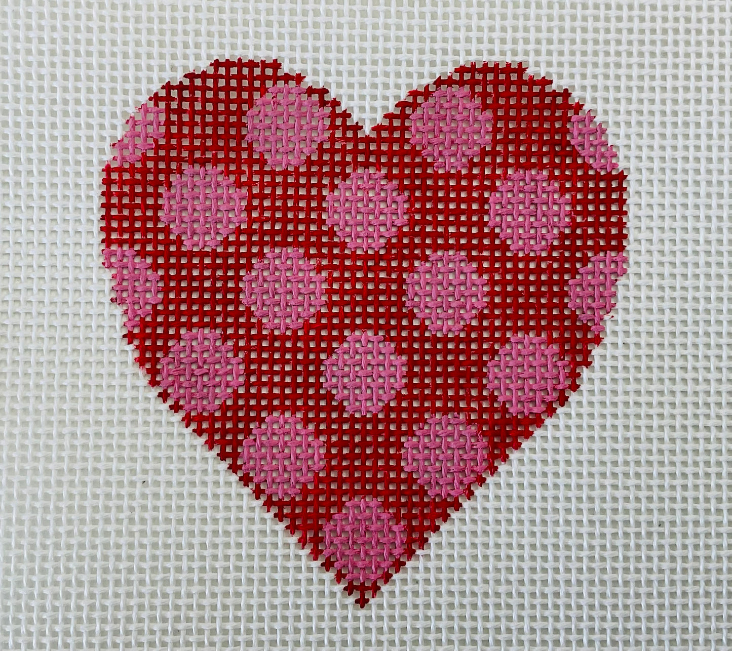 Heart Red with Pink Dots (13 Mesh)