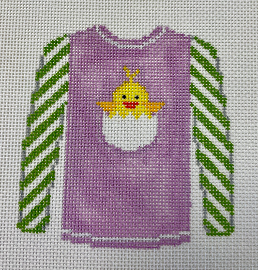 Baby Chick Sweater on Lavender
