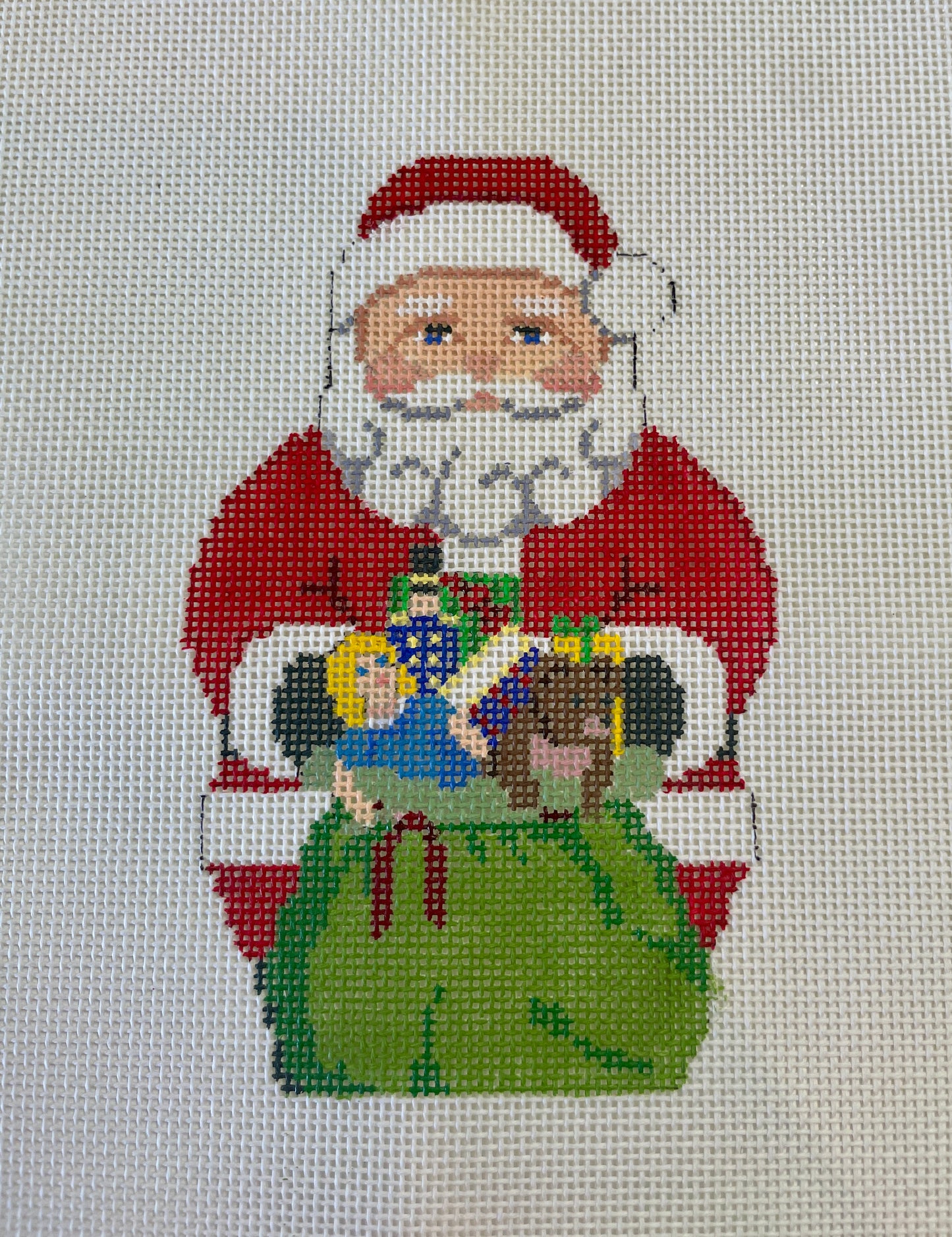 Ornament Santa with Toy Bag