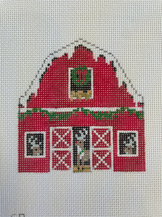 Ornament Reindeer Christmas Barn