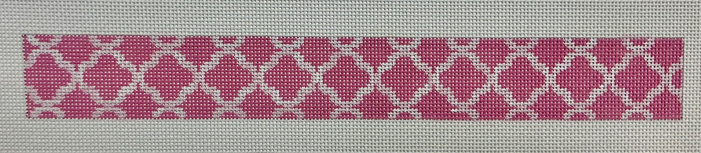Quatrefoil Loop KC - Light Pink