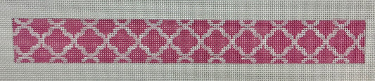 Quatrefoil Loop KC - Light Pink
