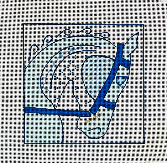 Hermes Horse Head Blue