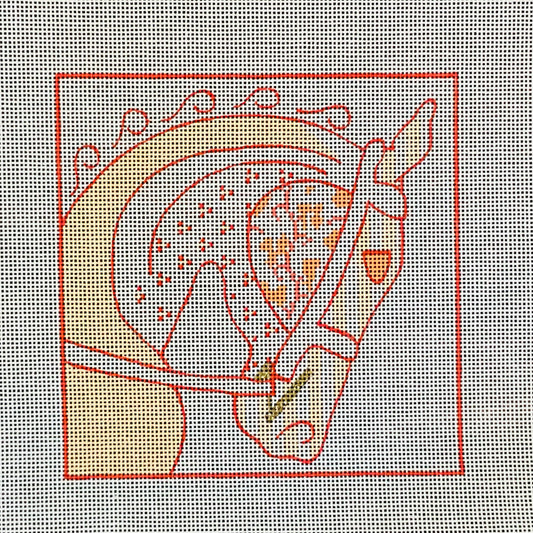 Hermes Horse Head Orange