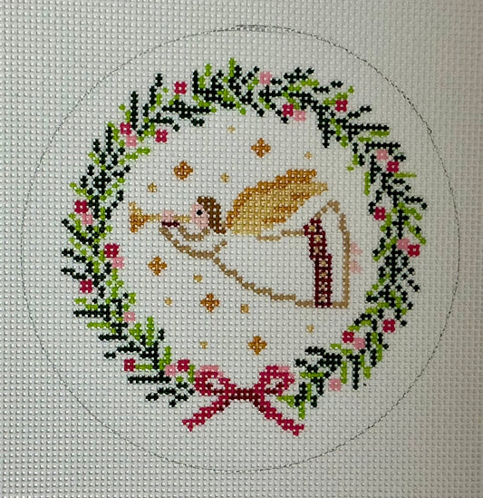 Angel with Horn Wreath