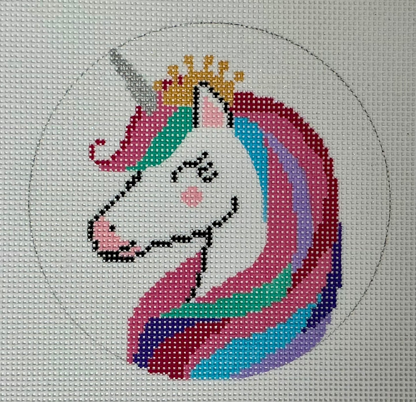 Unicorn 1 Glittery Round