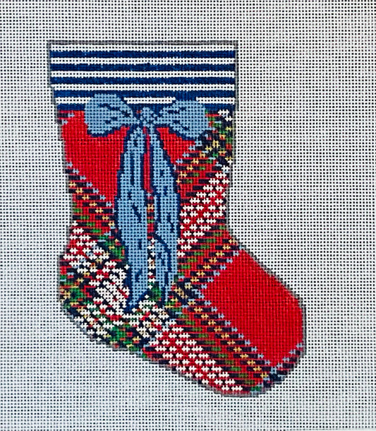 Red Tartan Mini Sock