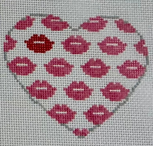 Lips & Kisses Heart - Pink