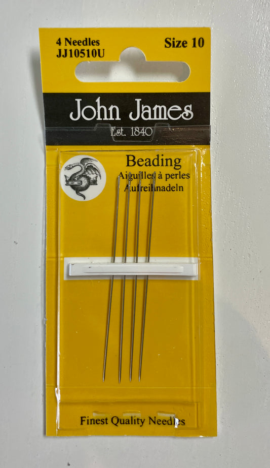 John James Beading Needles Size 10 (4 in Pack)