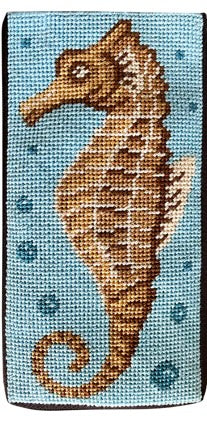 Stitch & Zip Eyeglass Case Seahorse