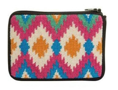 Stitch & Zip Coin Purse Ikat