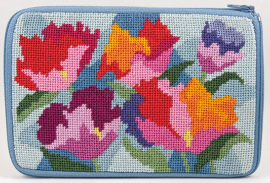 Stitch & Zip Purse Watercolor Poppies