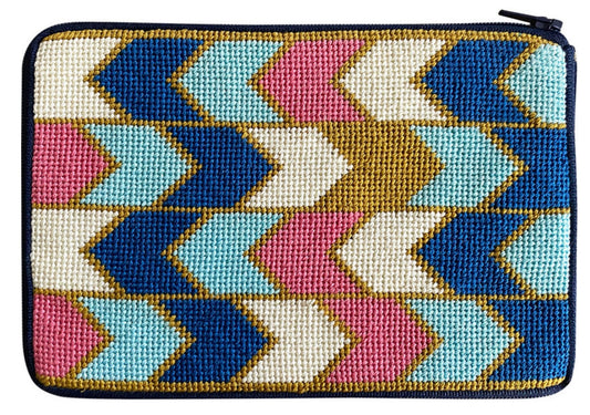 Stitch & Zip Purse Geometric Arrows