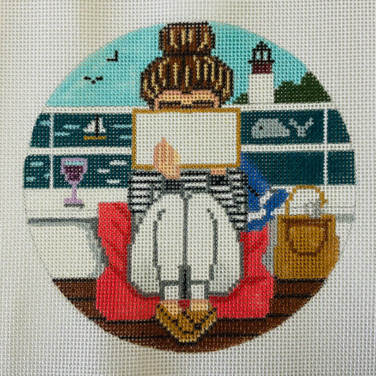 Sailing Stitching Girl