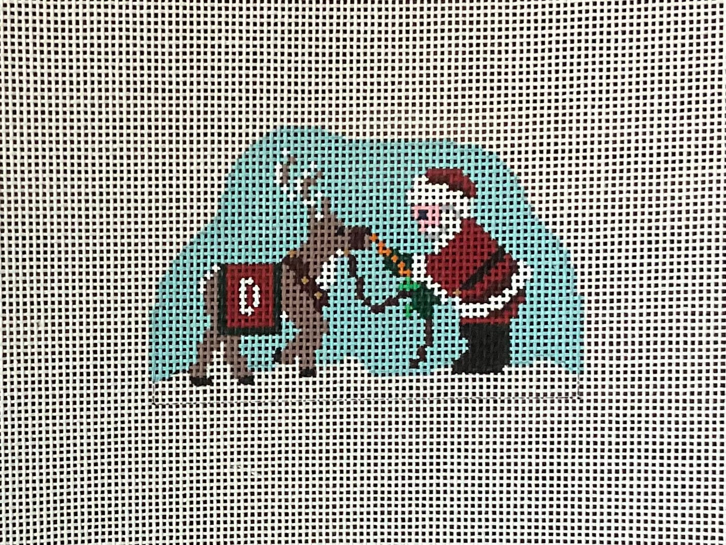 Santa Feeding Reindeer