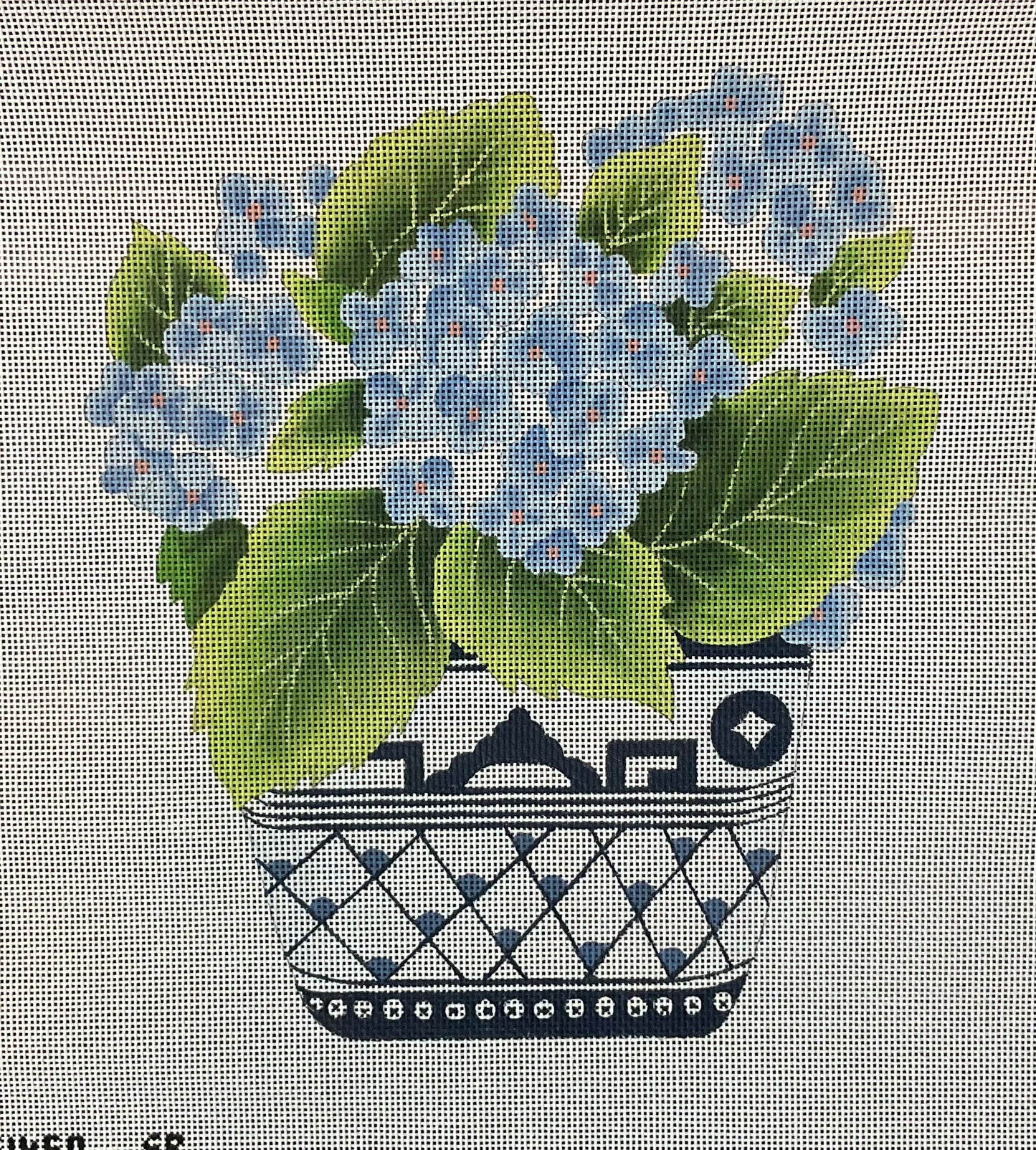 Hydrangea in Willowware