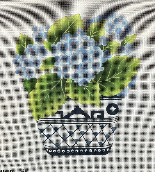 Hydrangea in Willowware