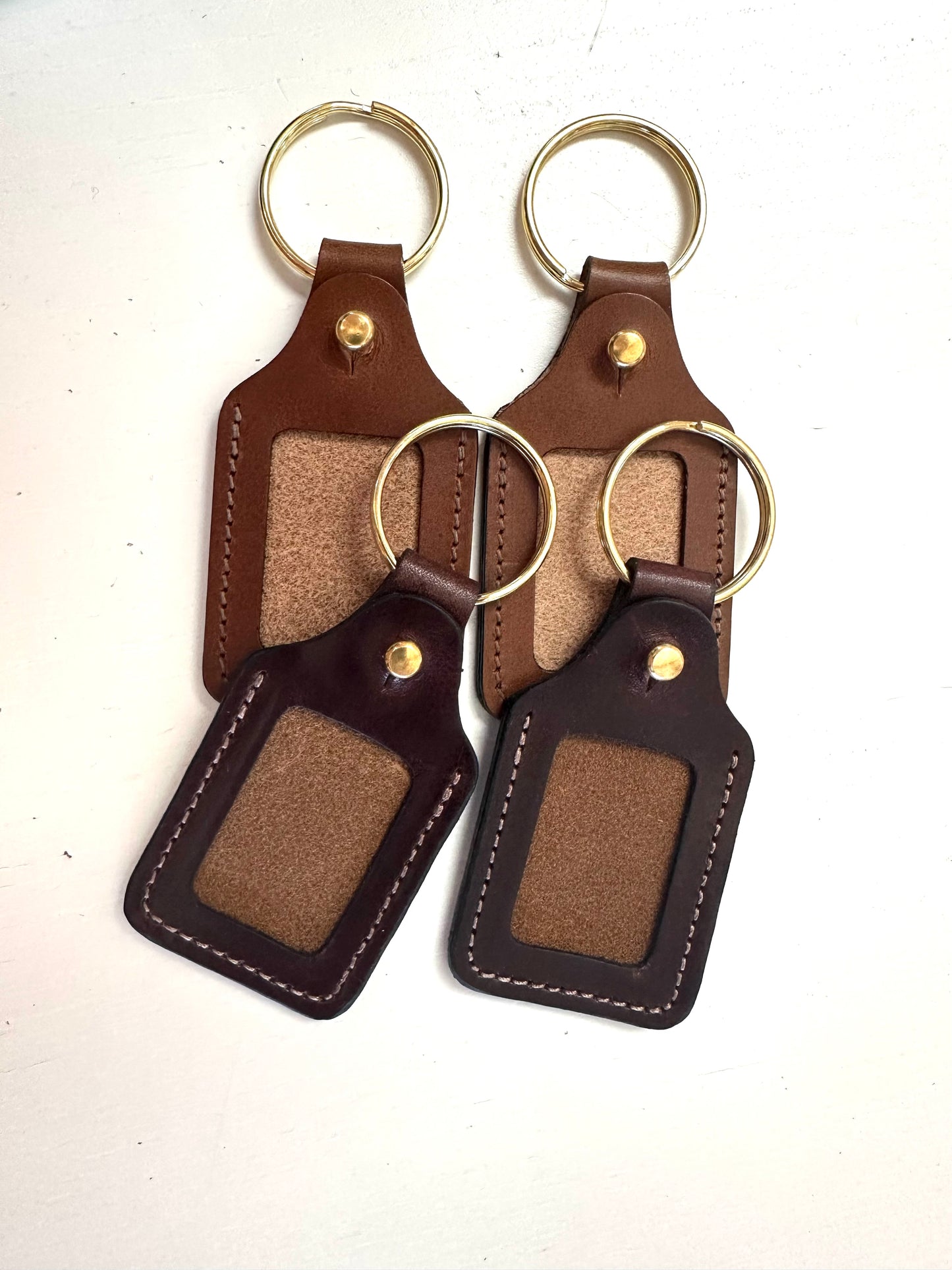 Leather Key Fobs Rectangular