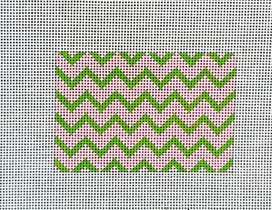 Planet Earth Credit Card Insert Pink Green Zigzag