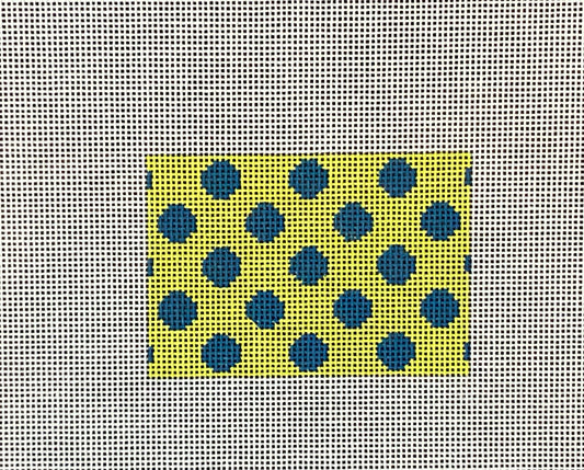 Planet Earth Credit Card Insert Polka Dots Colbalt on Lime