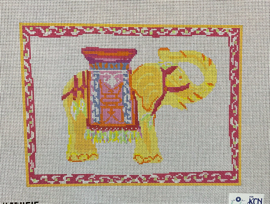 Yellow Elephant Pillow