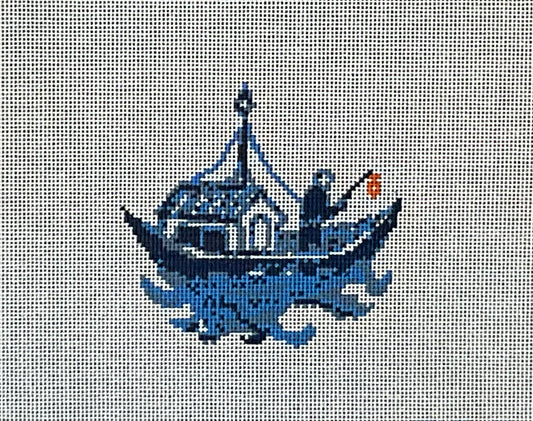 Blue Willow Deconstructed Boats