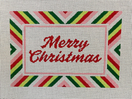 Merry Christmas Stripe Tray