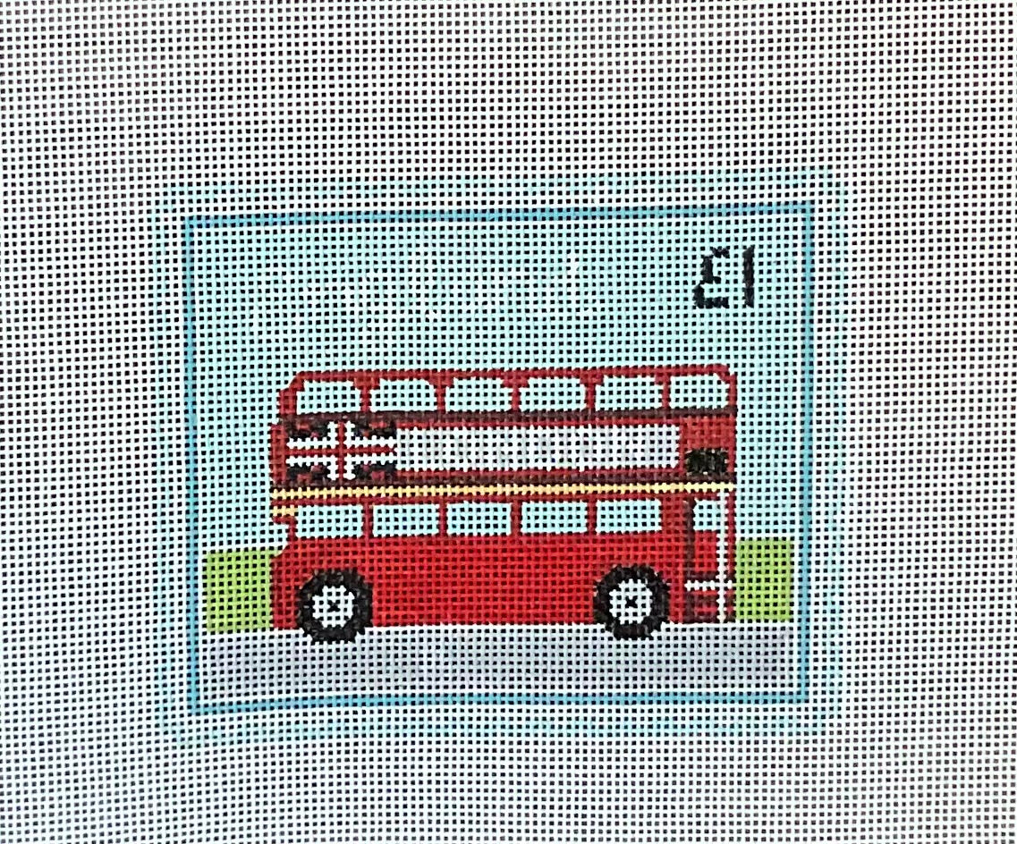Double Decker Bus Stamp