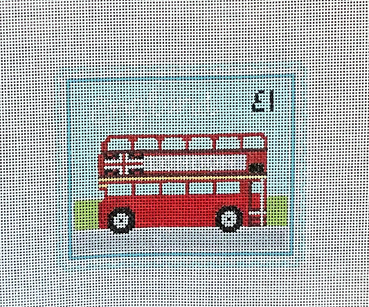 Double Decker Bus Stamp