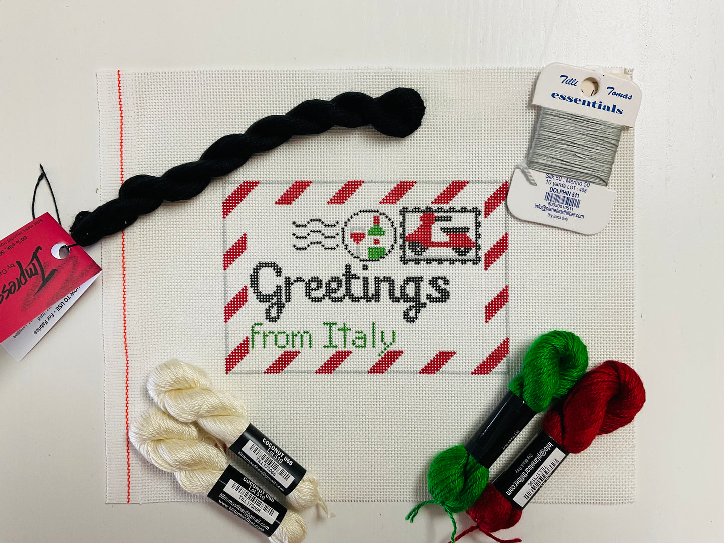 Greetings From Italy Kit including Threads $123.50 - 30% =$86.45
