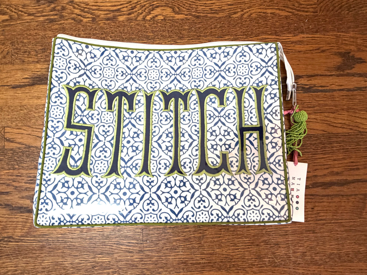 STITCH Blue Green Geometric Project Bag