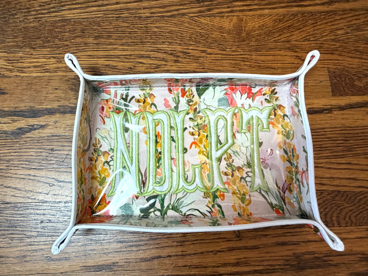 NDLPT Orange Floral Project Tray