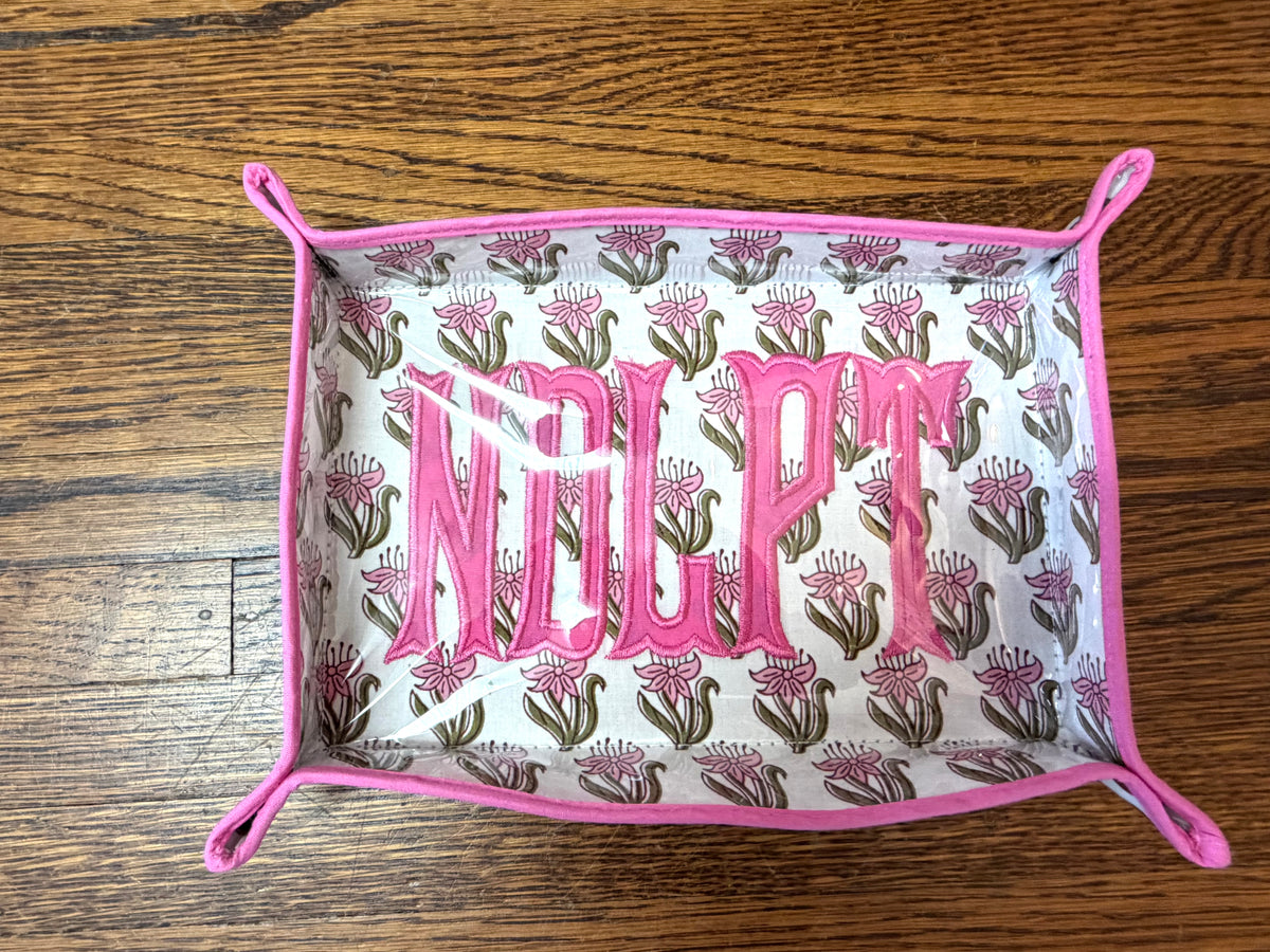 NDLPT Pink Floral Project Tray