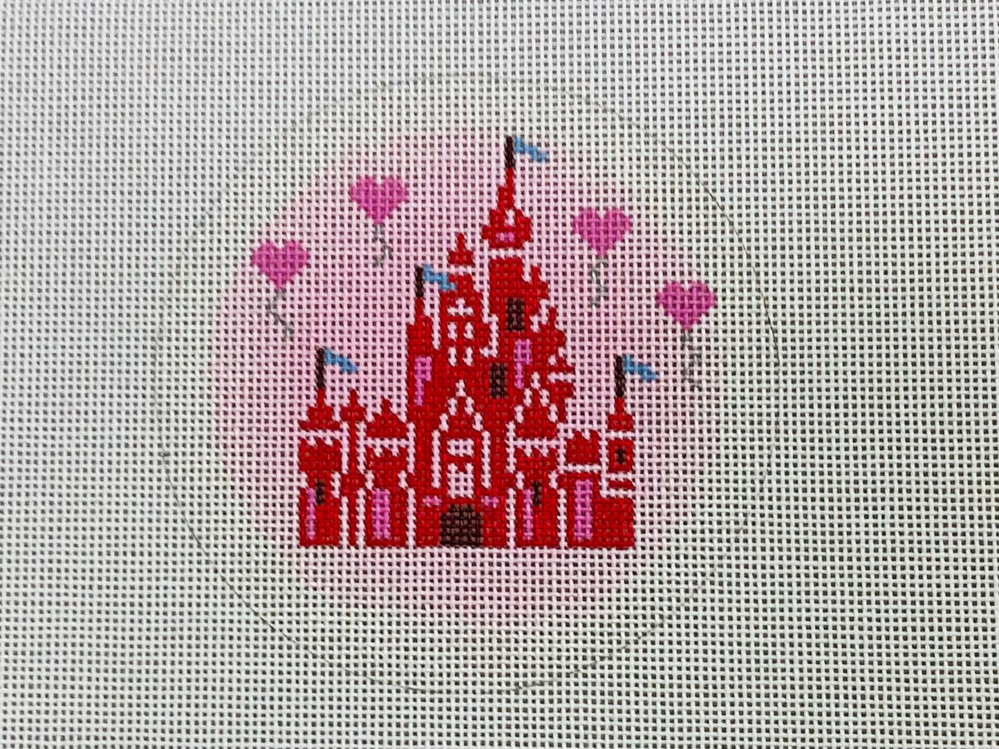 Love Castle with Heart Balloons